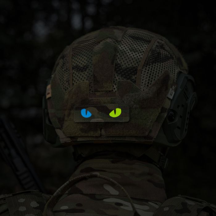 M-Tac нашивка Cat Eyes Laser Cut Multicam/Yellow/Blue/GID