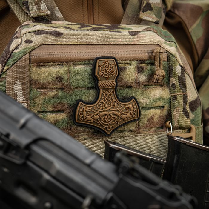 M-Tac нашивка Mjölnir Large PVC Coyote