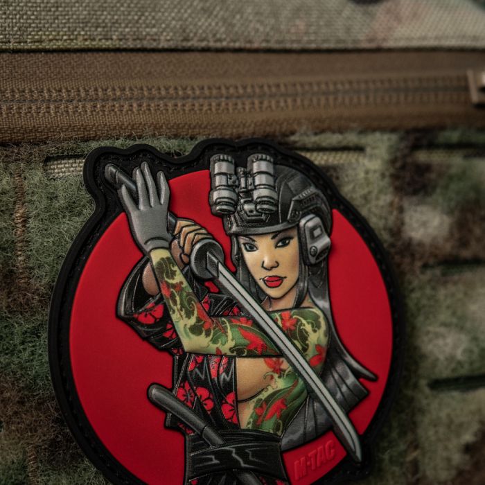 M-Tac нашивка Tactical girl №3 Водограй Green PVC