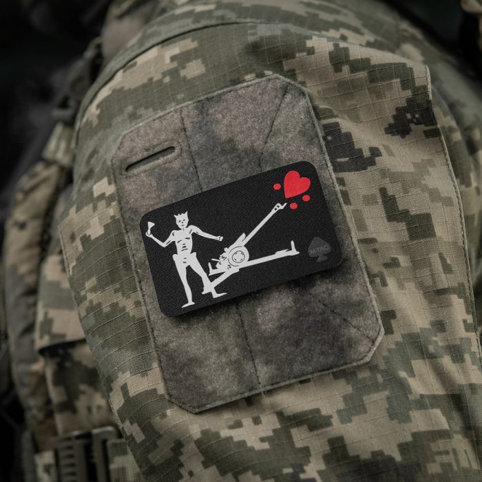 M-Tac нашивка прапор Чорна Борода Д-30 Black
