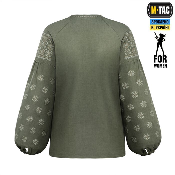 M-Tac вишиванка жіноча 100% льон тип 2 олива
