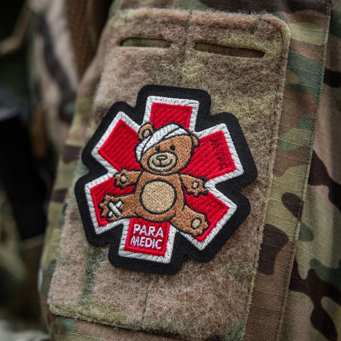 M-Tac нашивка Paramedic Медвідь (вишивка) Bronze/Black