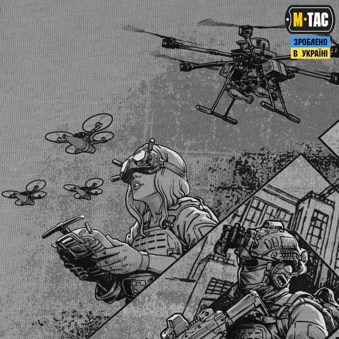 M-Tac футболка Хартія Oversize Light Grey