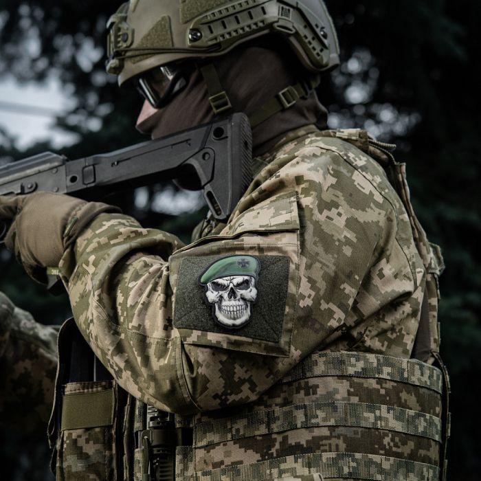 Нашивка Череп у береті (ДПСУ)