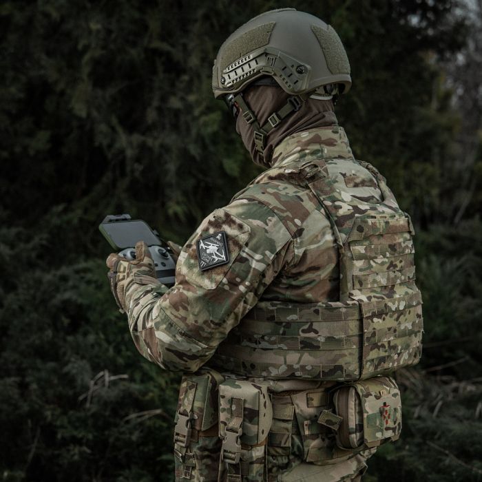 M-Tac нашивка Drones Zone PVC Black