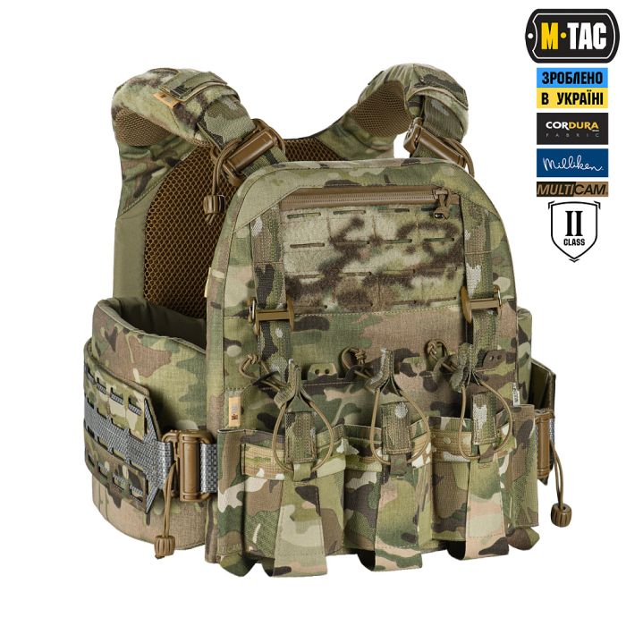 M-Tac плитоноска Cuirass Tiger FAST Elite 2 клас захисту (розмір плити L) Multicam