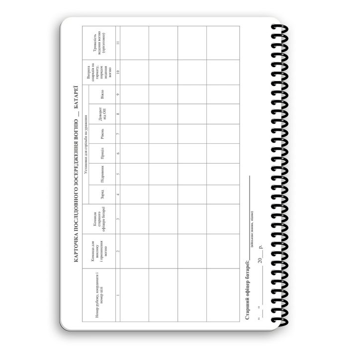 Ecopybook Tactical Блокнот Старшого офіцера батареї