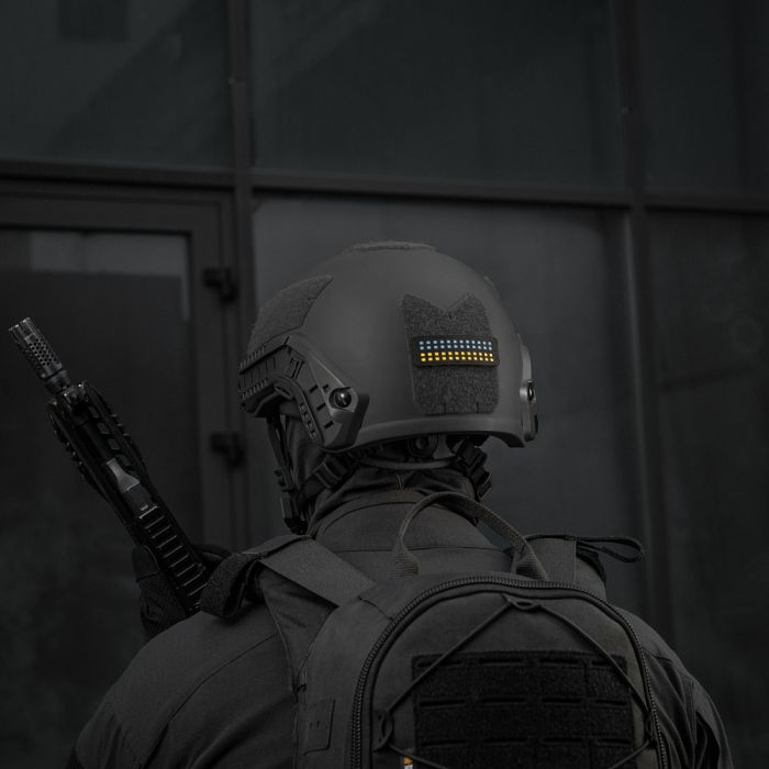 M-Tac нашивка прапор України 25х80 Laser Cut Black/Yellow/Blue/GID