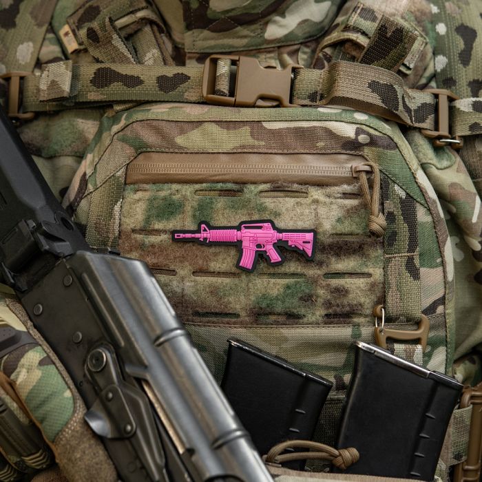 M-Tac нашивка M4A1 3D PVC Pink