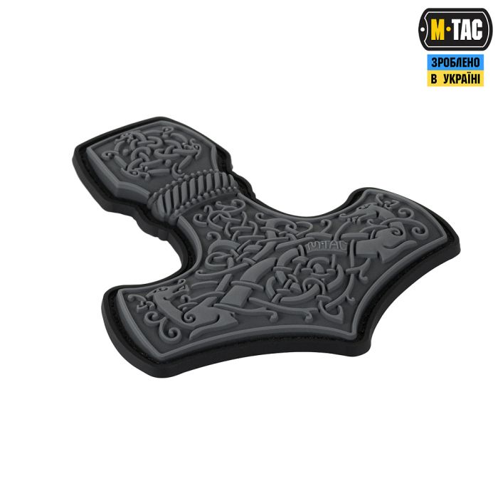 M-Tac нашивка Mjölnir Large PVC Grey