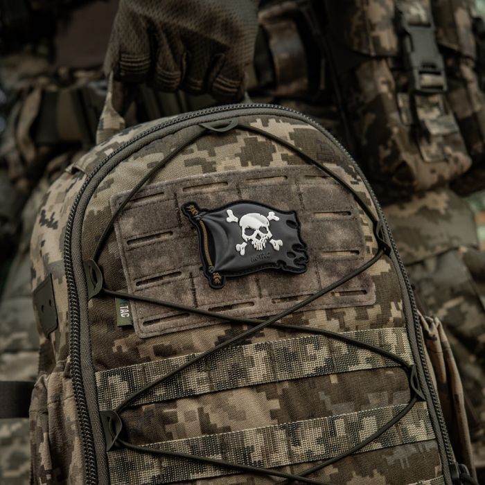 M-Tac нашивка Веселий Роджер PVC Black