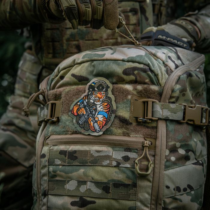 M-Tac нашивка Tiger (вишивка) Multicam/RG/Blue