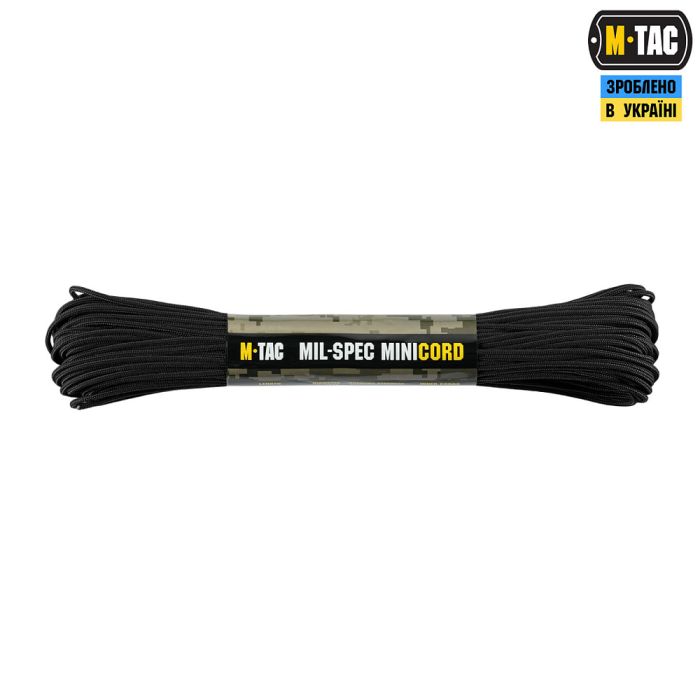 M-Tac паракорд Minicord Mil-Spec 30m Black