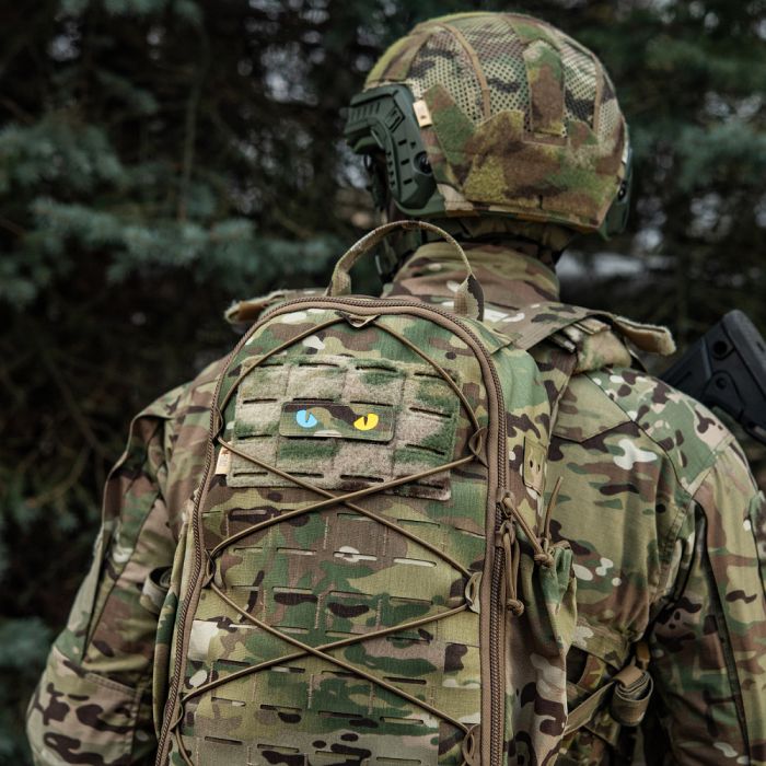 M-Tac нашивка Cat Eyes Laser Cut Multicam/Yellow/Blue/GID