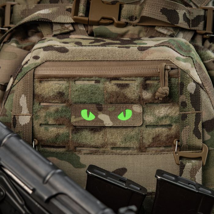 M-Tac нашивка Cat Eyes Laser Cut Multicam/Green/GID