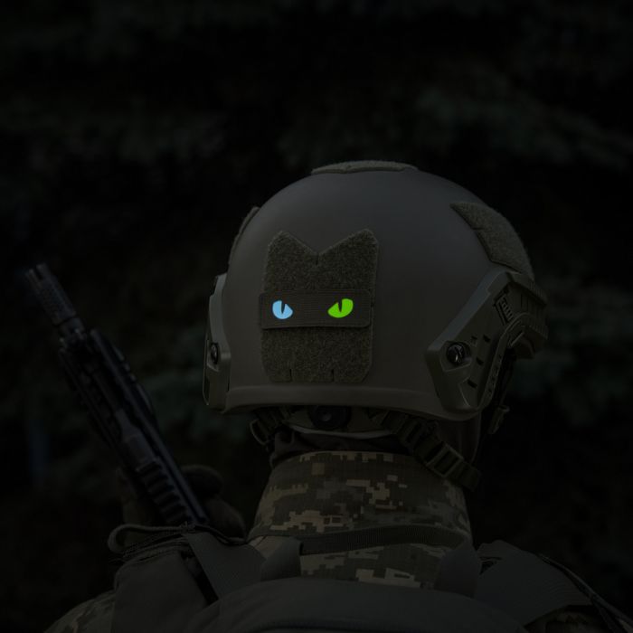 M-Tac нашивка Cat Eyes Laser Cut Ranger Green/Yellow/Blue/GID