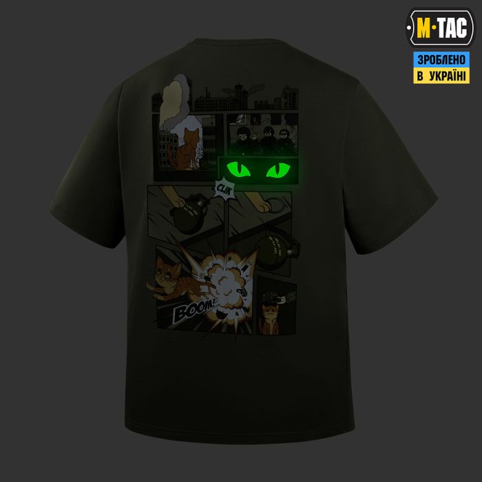 M-Tac футболка Orange Cat Cotton Hard Light Olive