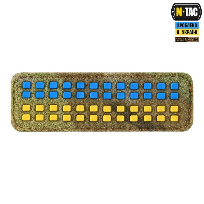 M-Tac нашивка прапор України 25х80 Velcro/PVC Multicam