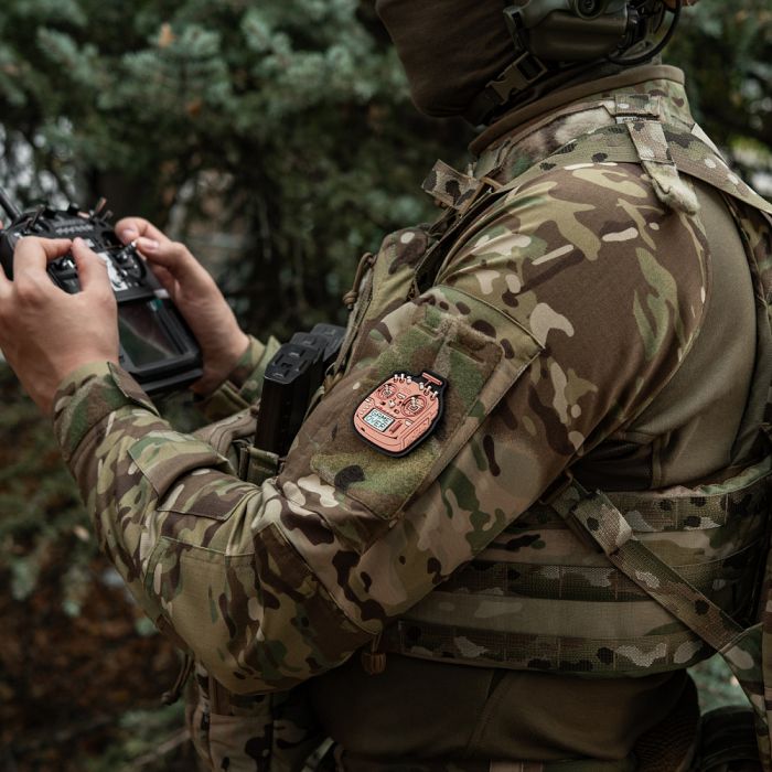 M-Tac нашивка пульт FPV рожевий (PVC)