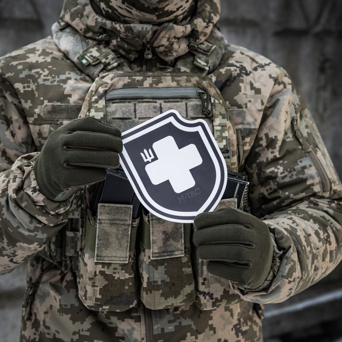 M-Tac наклейка Хрест ЗСУ Black