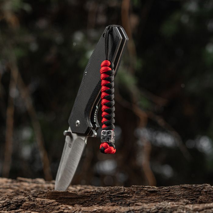 M-Tac темляк Viper Козацький Хрест Steel Black&Red
