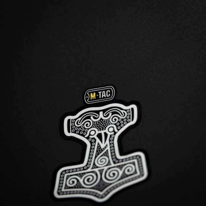 M-Tac наклейка Mjölnir Small світловідбиваюча Black