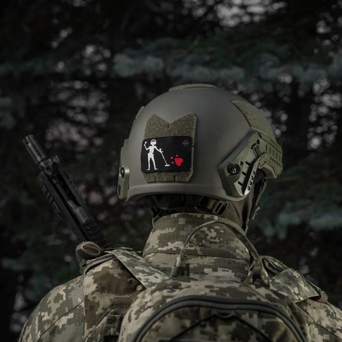 M-Tac нашивка прапор Чорна Борода Сапер Black