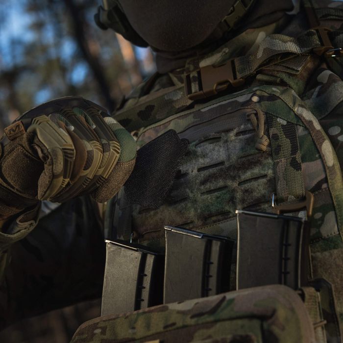 M-Tac нашивка Train Hard Fight Easy PVC Black/Red