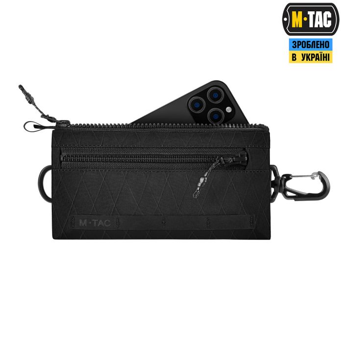 M-Tac гаманець горизонтальний з карабіном X-Pac Elite Black