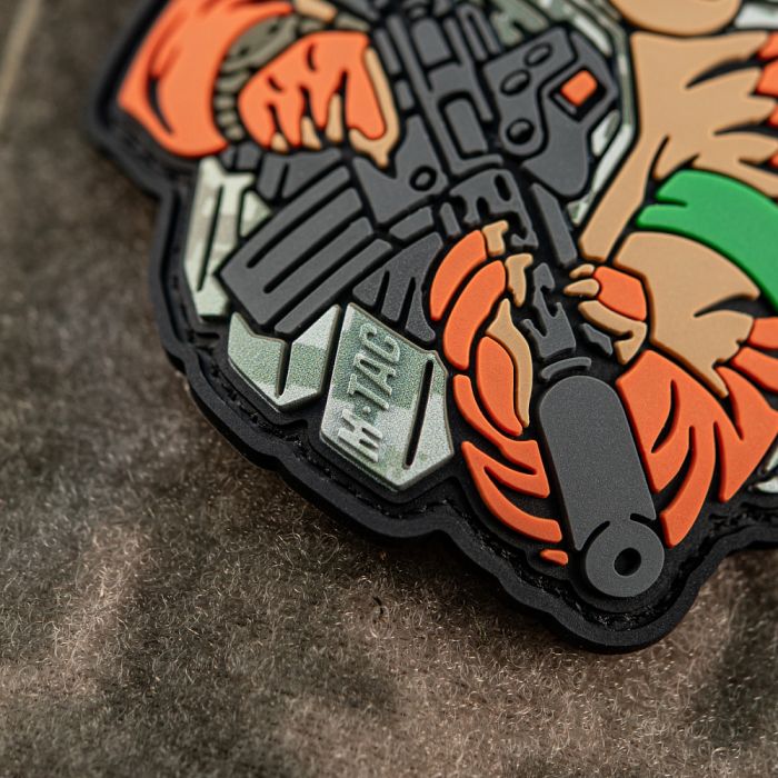 M-Tac нашивка Тигр Зелений скотч PVC MМ14