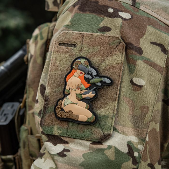 M-Tac нашивка Tactical girl №6 PVC redhead/MC V2