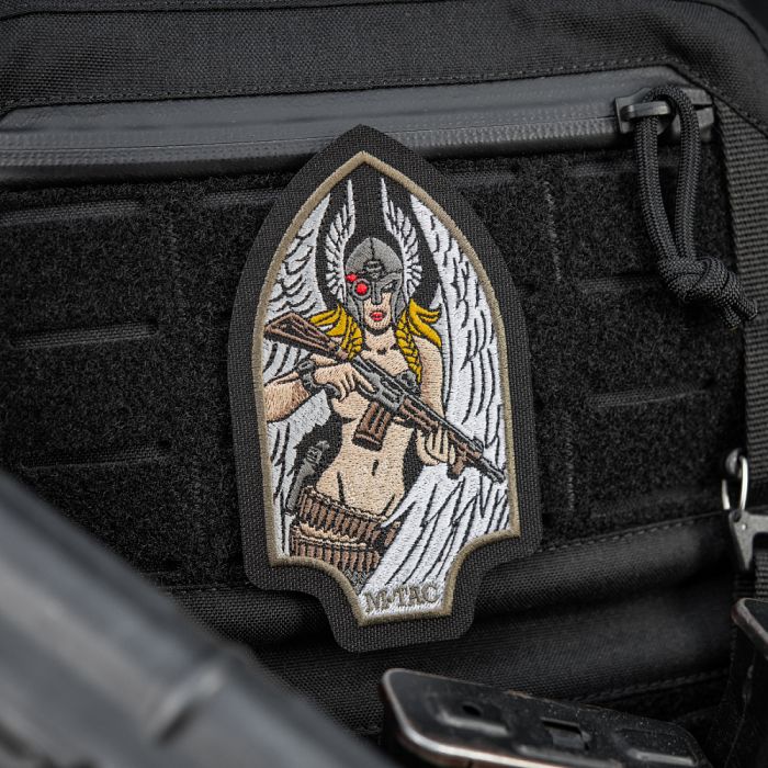 M-Tac нашивка Valkyrie (вишивка) Black/Ranger Green