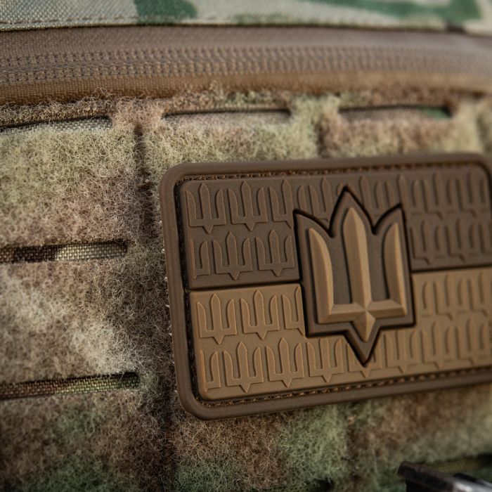 M-Tac нашивка прапор України з тризубом ЗСУ PVC Coyote