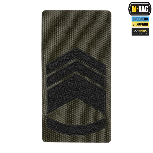 M-Tac погон на липучці Старший Майстер сержант (вишивка) Ranger Green