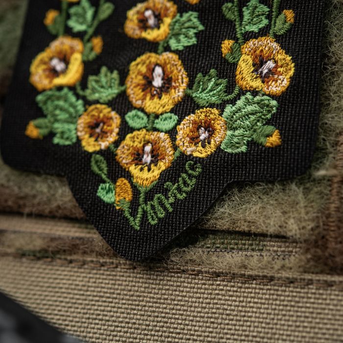 M-Tac нашивка Тризуб Мальви (вишивка) Black