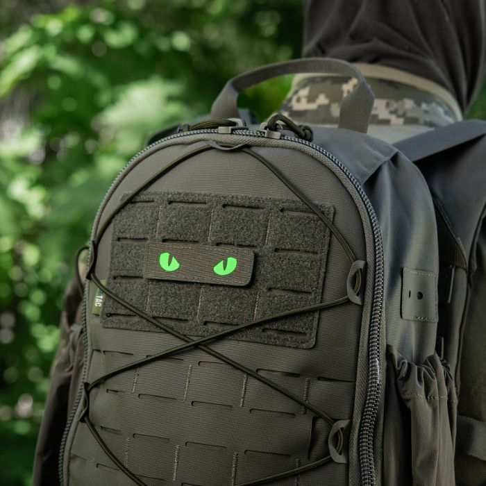 M-Tac нашивка Cat Eyes Laser Cut Ranger Green/Green/GID