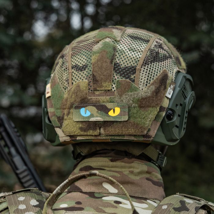 M-Tac нашивка Cat Eyes Laser Cut Multicam/Yellow/Blue/GID