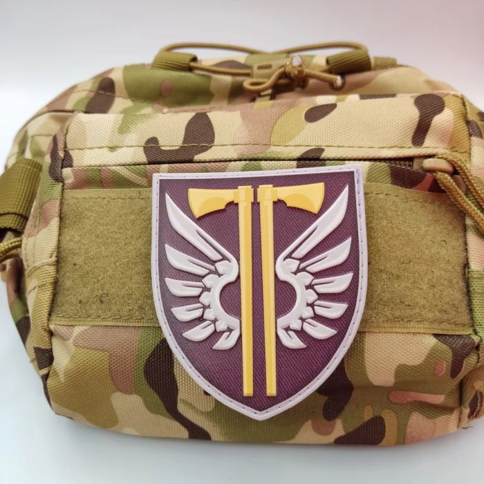 Шеврон ПВХ ЗСУ 77 окрема аеромобільна бригада новий