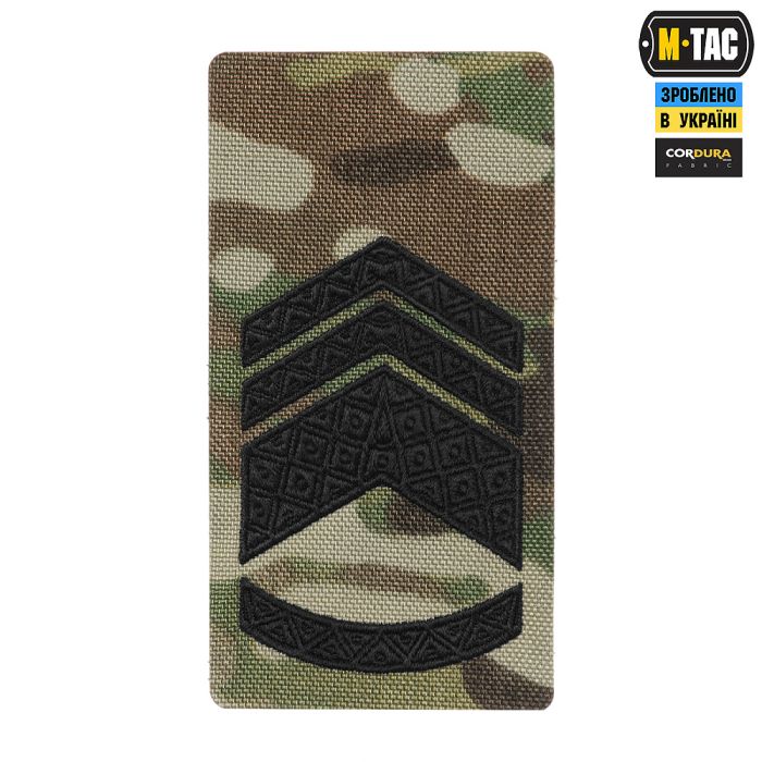 M-Tac погон на липучці Старший Майстер сержант (вишивка) Multicam