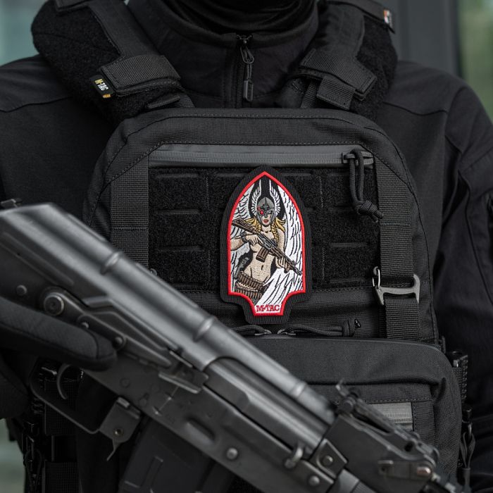 M-Tac нашивка Valkyrie (вишивка) Black/Red