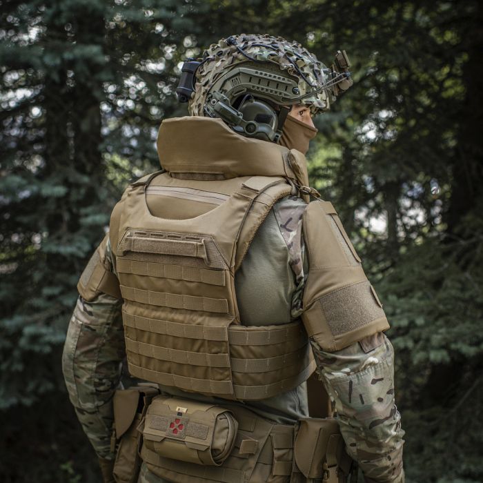 M-Tac Горжет сумісний з активними навушниками 1 клас захисту Elite Coyote