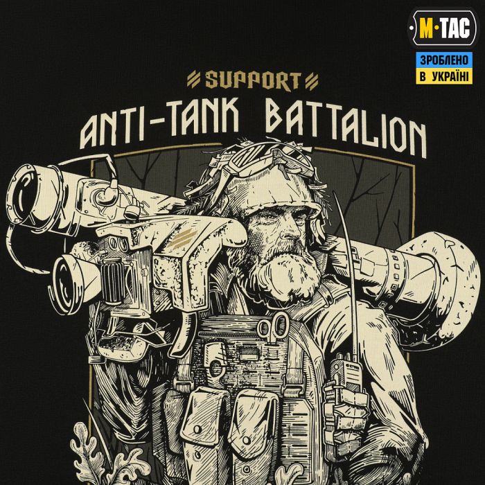 M-Tac футболка Anti-tank Battalion Black