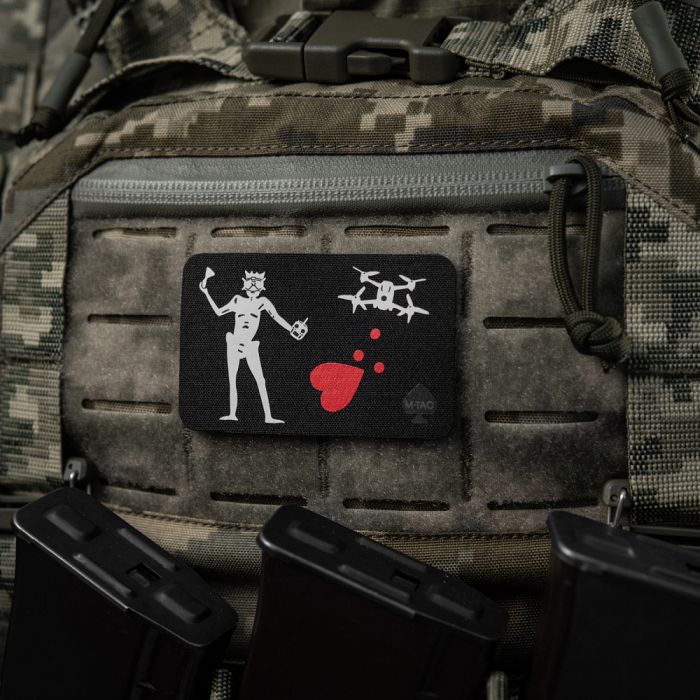 M-Tac нашивка прапор Чорна Борода Дрон Black