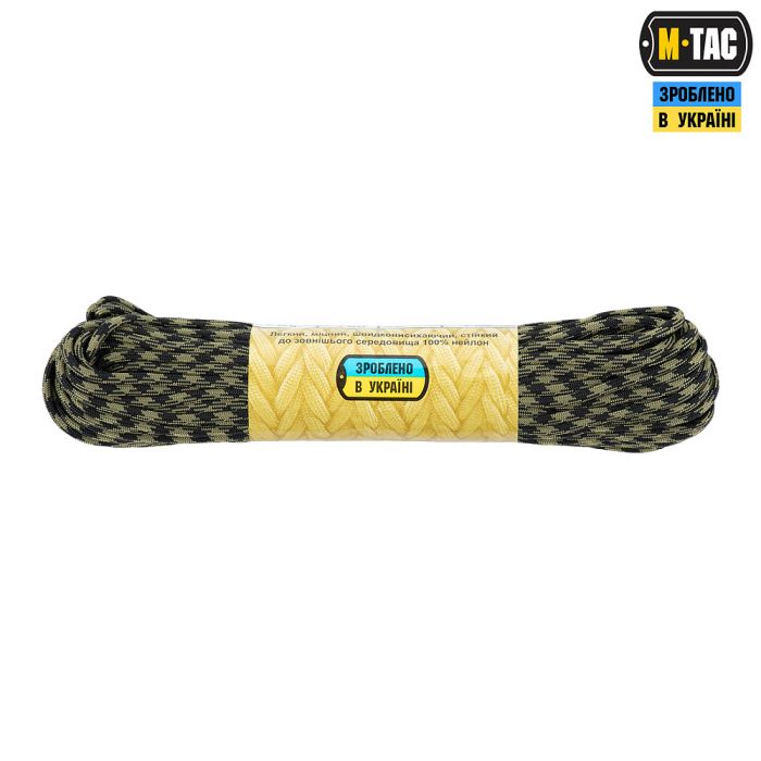 M-Tac паракорд 550 type III Black & Army Green 30м