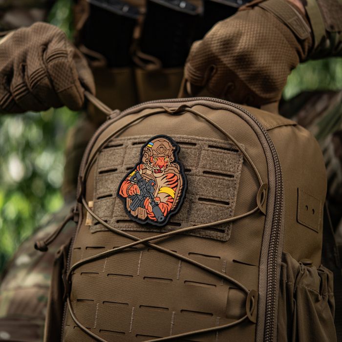 M-Tac нашивка Тигр Жовтий скотч PVC coyote