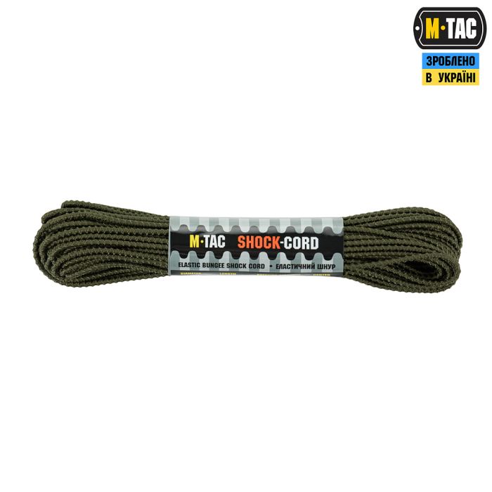 M-Tac паракорд Shock-Cord 3mm 15m Dragon Skin OD Green