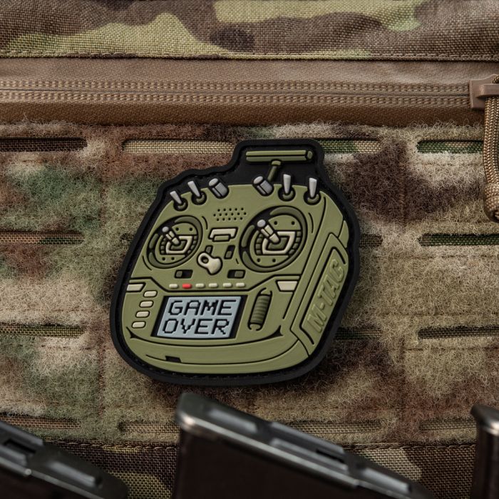 M-Tac нашивка пульт FPV олива (PVC)