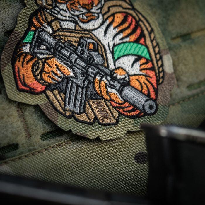M-Tac нашивка Tiger (вишивка) Multicam/Coyote/Green