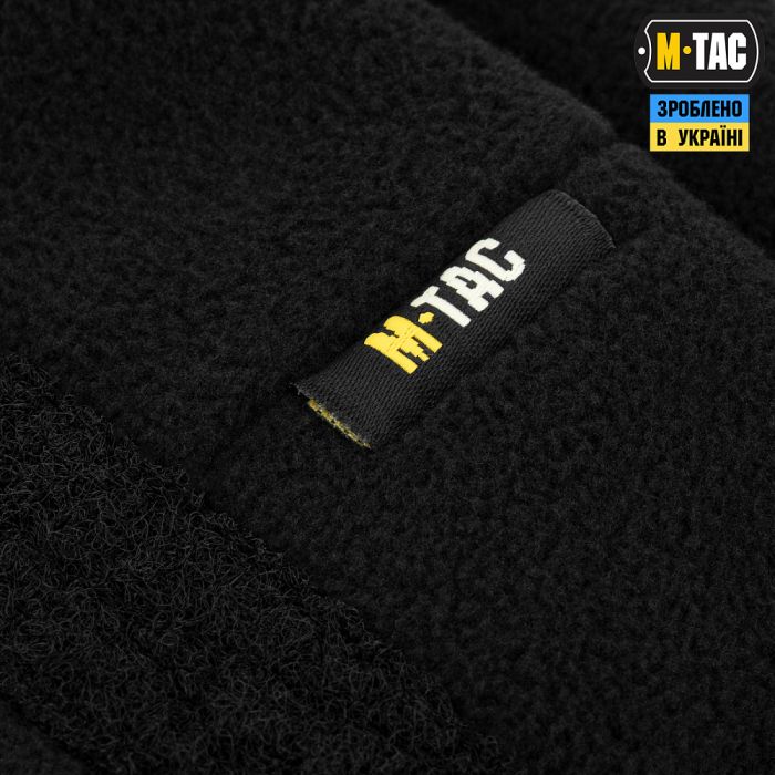 M-Tac шапка Watch Cap Elite фліс (320г/м2) з липучкою Black