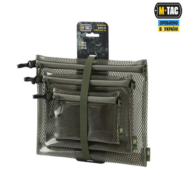 M-Tac комплект органайзерів Zip Pocket Set Elite Ranger Green